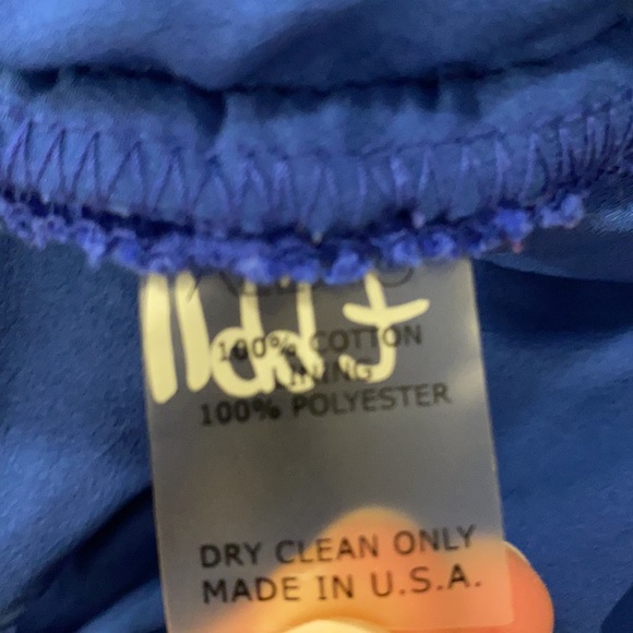 ALEXIS Blue Short Sleeve Crochet Top Worn ONCE S - Picture 3 of 5